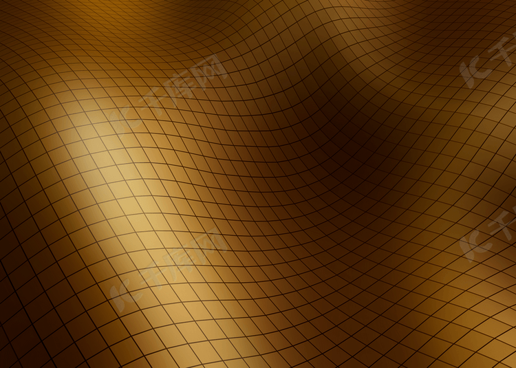 金色3d方形几何起伏背景