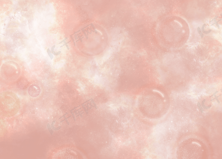 玫瑰金抽象星云泡泡背景