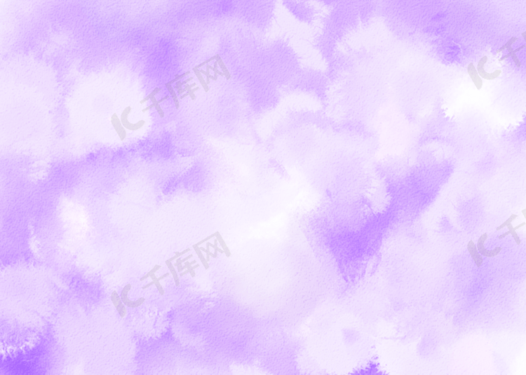 紫色天空唯美水彩背景