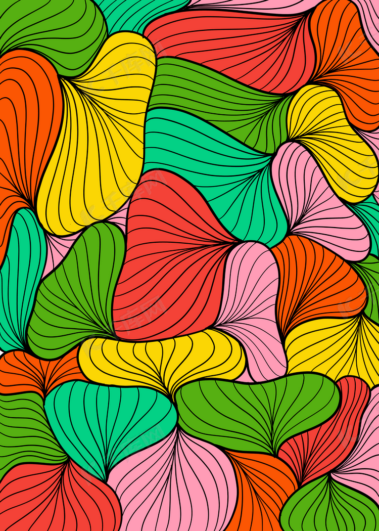 艺术线条抽象图案背景