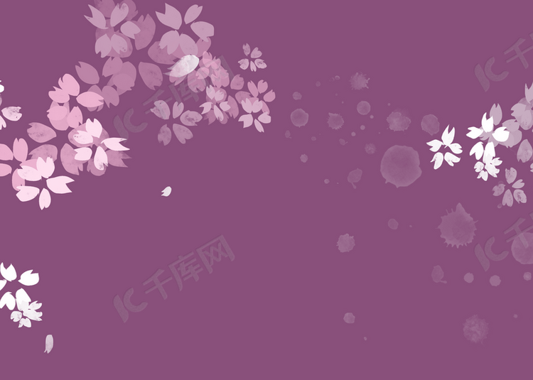 深紫色质感花卉浪漫背景