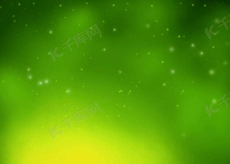 星星发光绿色艺术背景