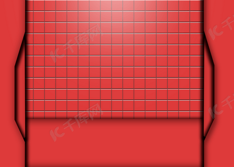 抽象几何红色背景现代