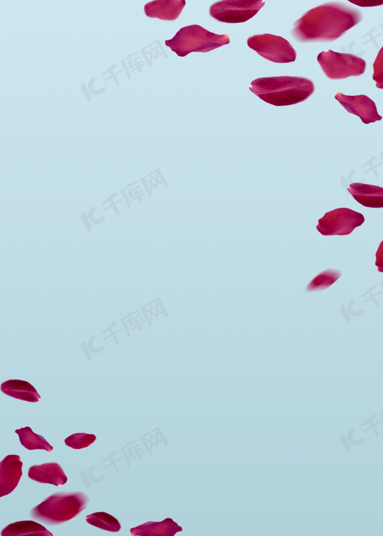 简约红色花瓣壁纸
