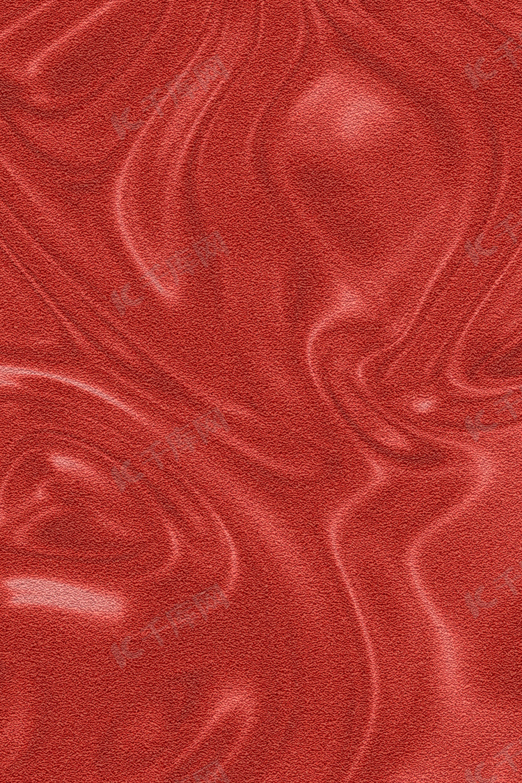 红色磨砂弯曲线条红色简约背景