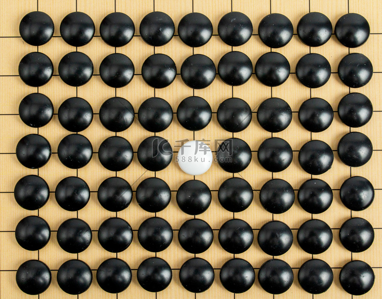 围棋室内黑白棋静物摆拍摄影图配图