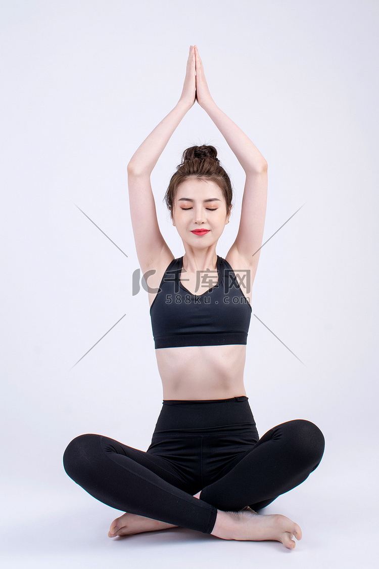 美女瑜伽健身