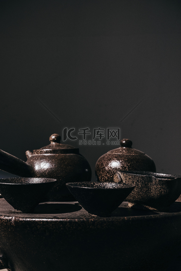 陶瓷瓷器茶具摄影图