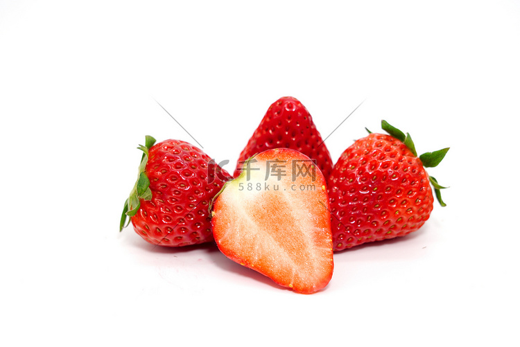 草莓果摄影图