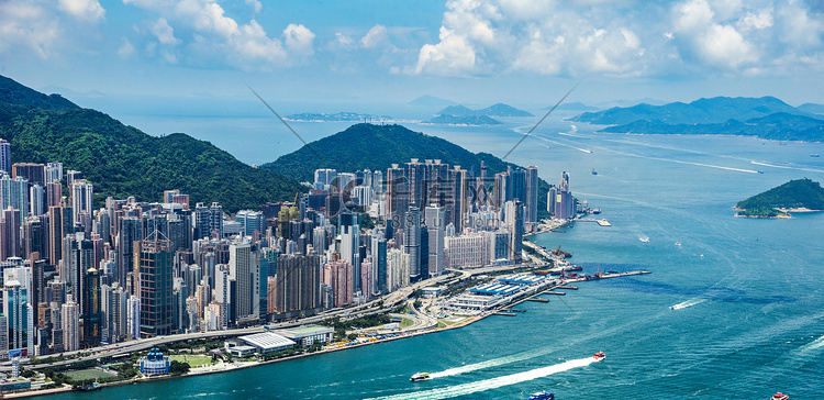 香港维多利亚港风光摄影图
