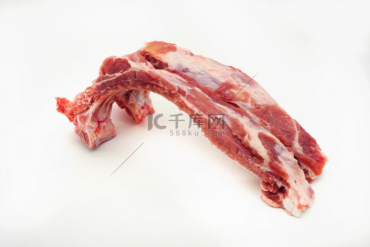 猪肉排骨摄影图