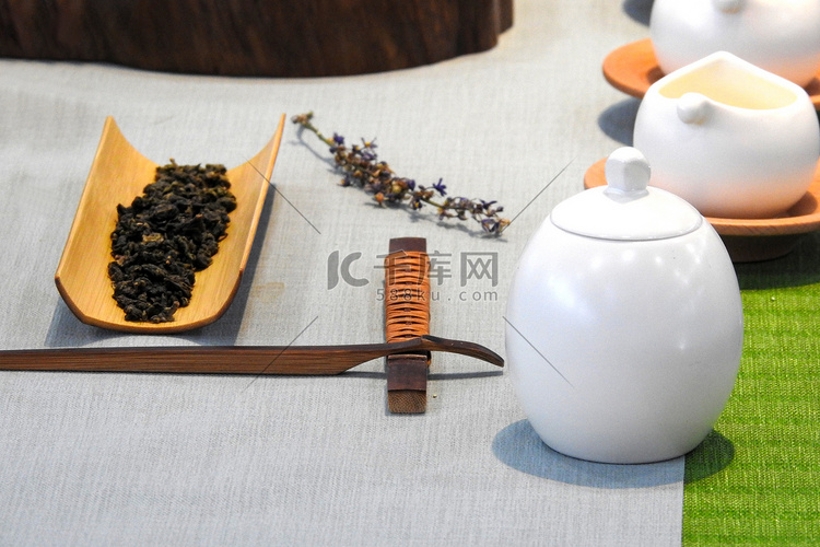 中式茶摄影图