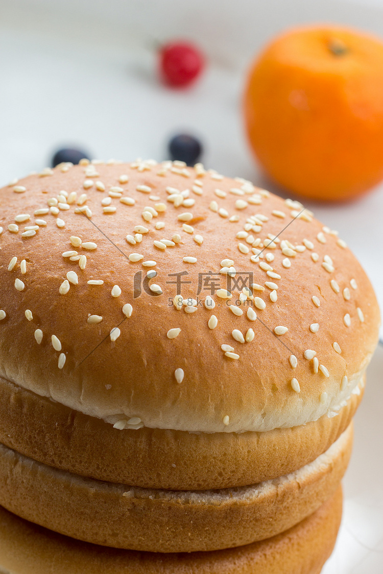 汉堡面包摄影图