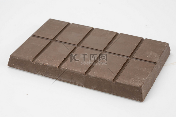 营养甜品黑巧克力饼摄影图