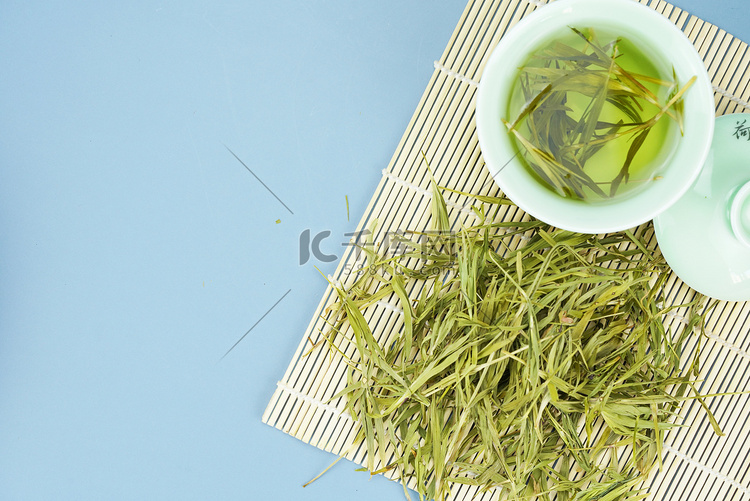 养生保健崂山石竹茶摄影图