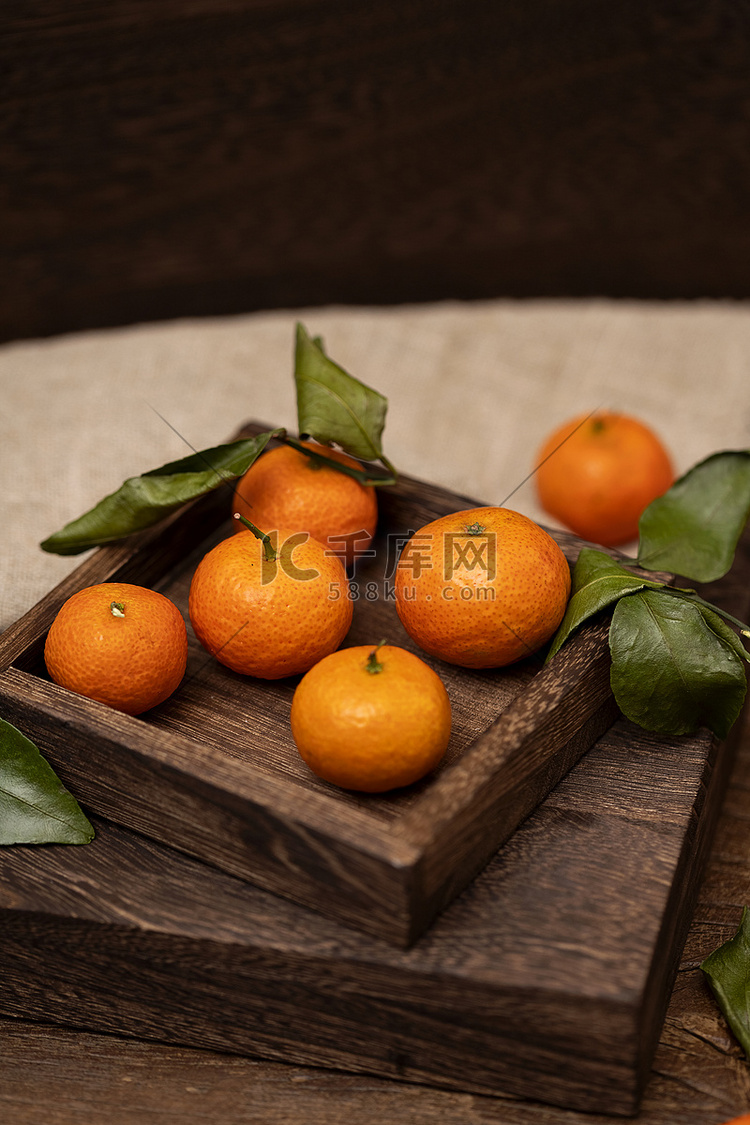 橘子摄影图