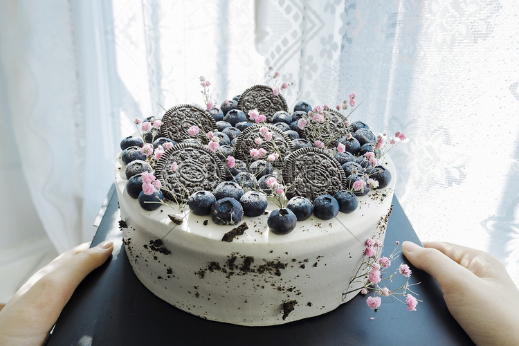 生日蛋糕美食摄影图