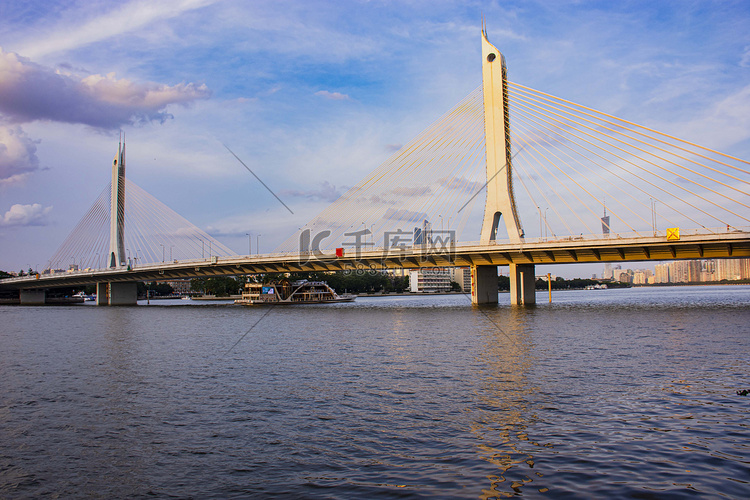 广州珠江海印大桥网红桥高架桥摄