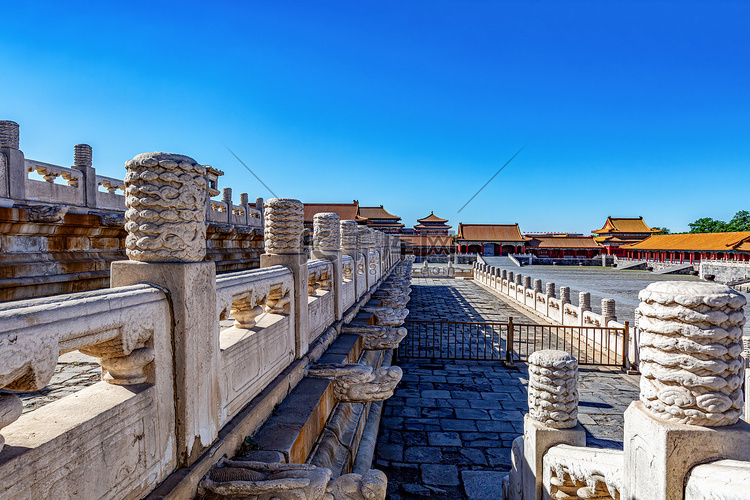 中国元素白天宫殿故宫移动摄影图
