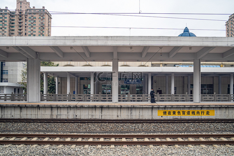 车站白天站台车站拍摄摄影图配图