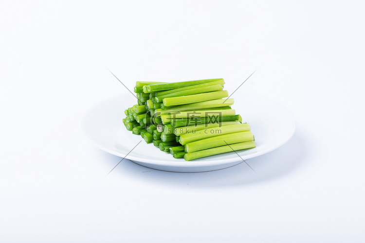 健康食材割韭菜绿色蔬菜摄影图配