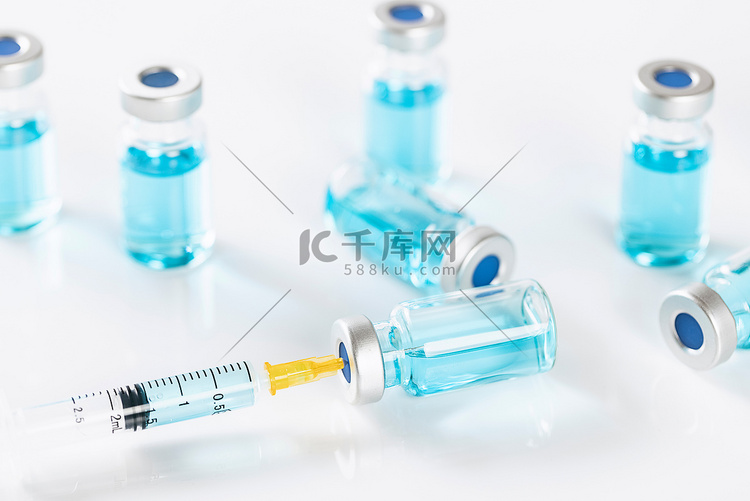 注射器疫苗药品创意医疗摄影图配
