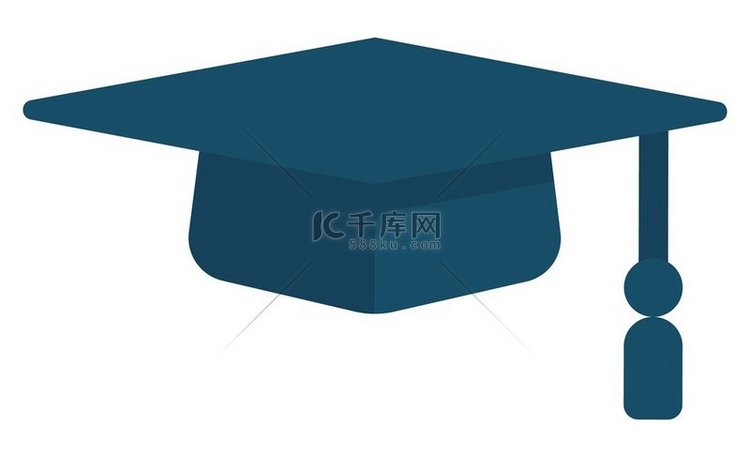 方形学术帽或毕业帽学院服装的一