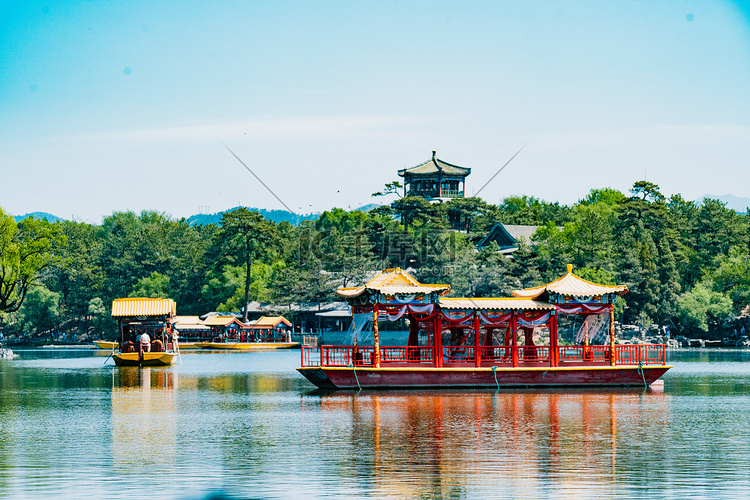 承德旅游白天承德避暑山庄户外无