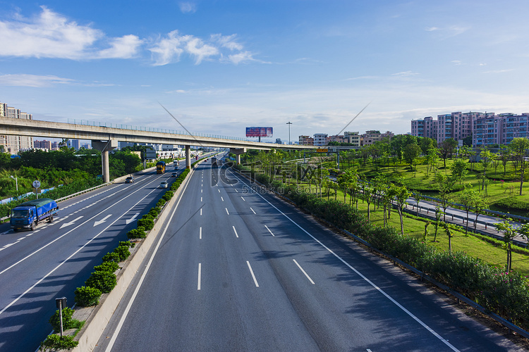 广州花都广清高速公路建筑桥梁摄