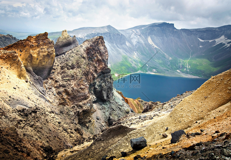 野生园林、 国家公园长白山火山