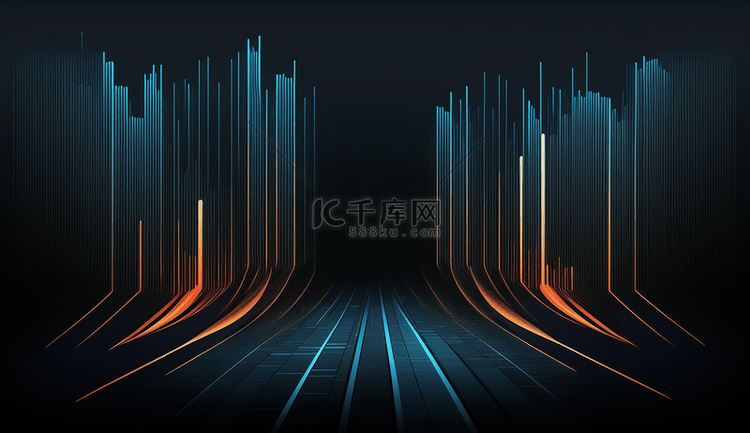 科技数字风背景简约