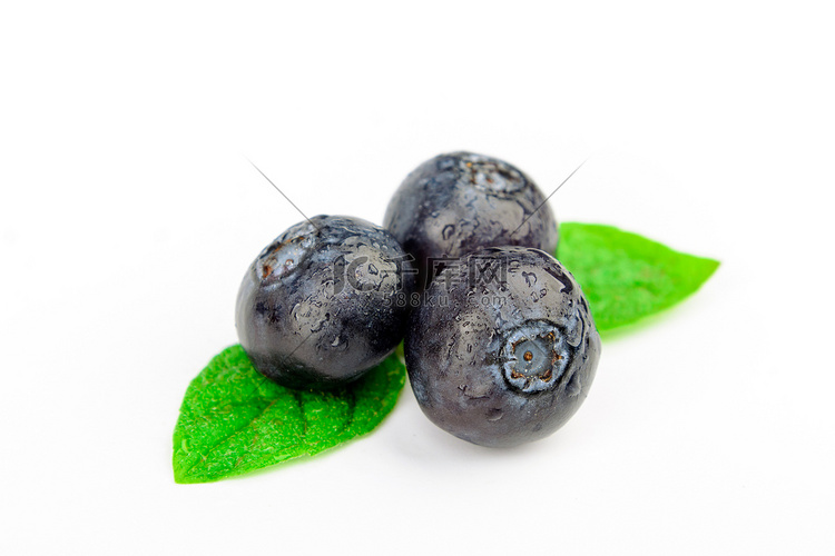美食蓝莓摄影图配图