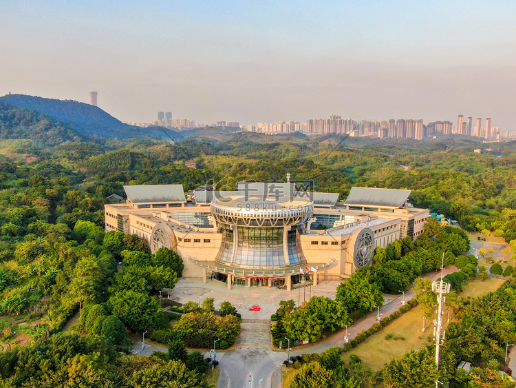 广西民族博物馆室外建筑摄影图配