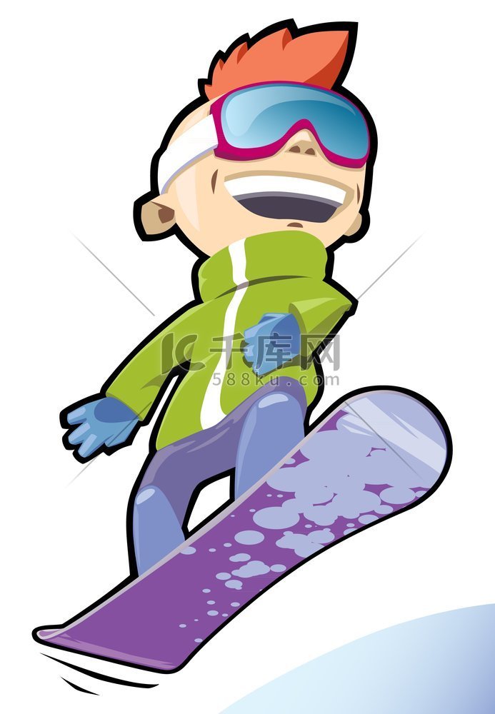 滑雪板。