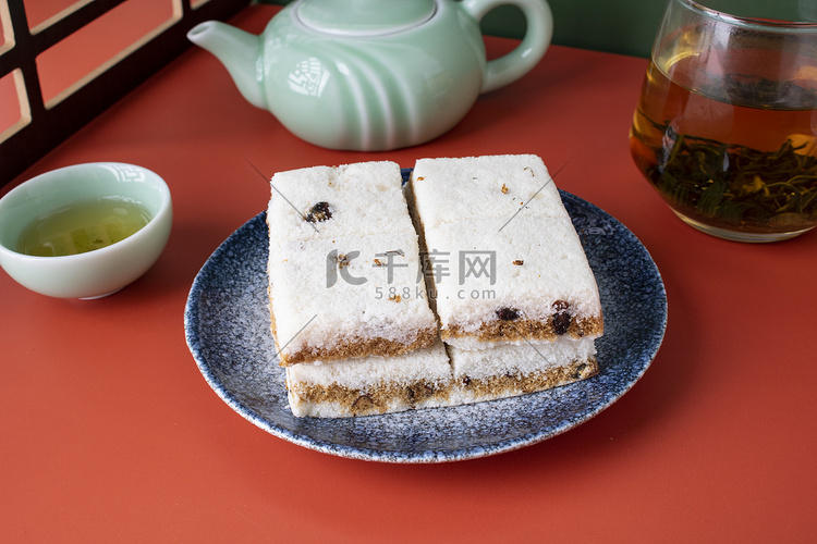 重阳节美食桂花糕摄影图