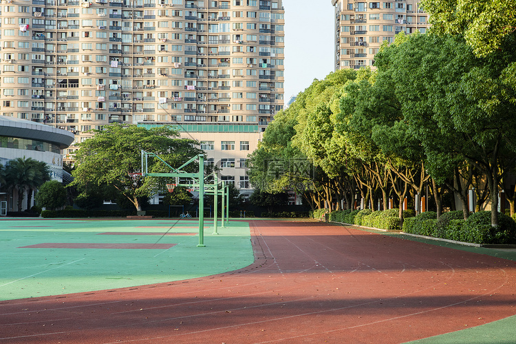 学校操场下午操场校园无摄影图配