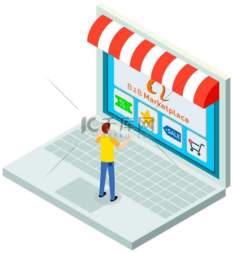 网上购物设计理念在现场购买物品