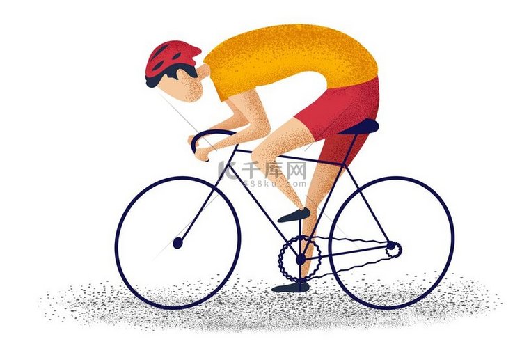 男子骑自行车骑自行车健身在白色