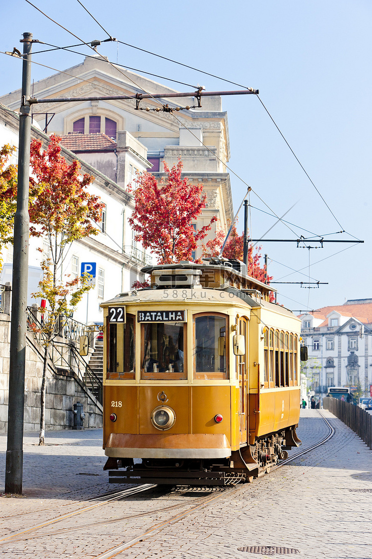 电车，波尔图，葡萄牙