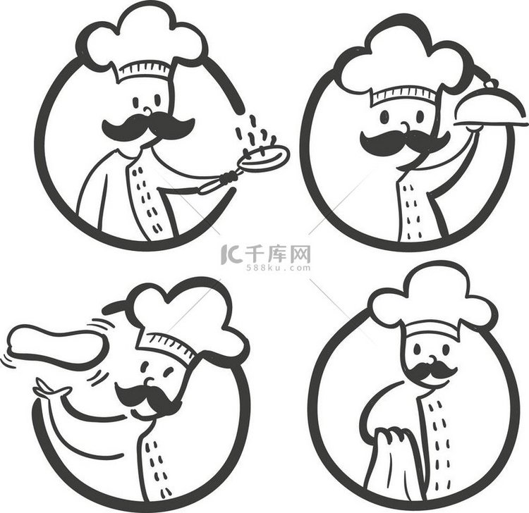 厨师烹饪公司品牌模板标识标识厨