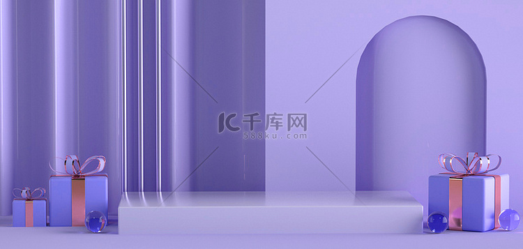 立体C4D海报banner