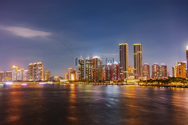 广州珠江城市建筑楼盘摄影图配图