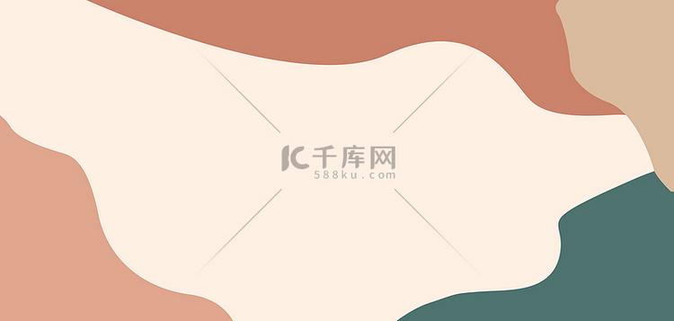 简约几何莫兰迪色文艺扁平banner