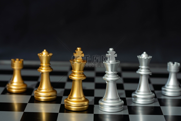 国际象棋白天棋子室内娱乐摄影图