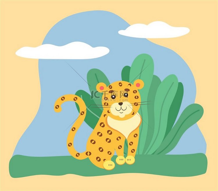 野猫生活在野生动物园、稀树草原