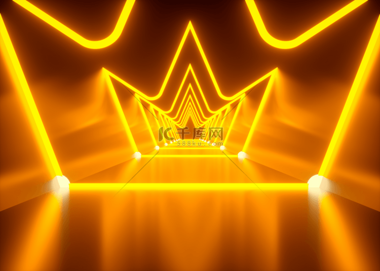 皇冠型荧光背景