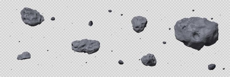 石小行星带现实矢量图。