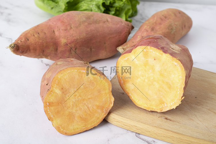 健康红薯美食摄影图