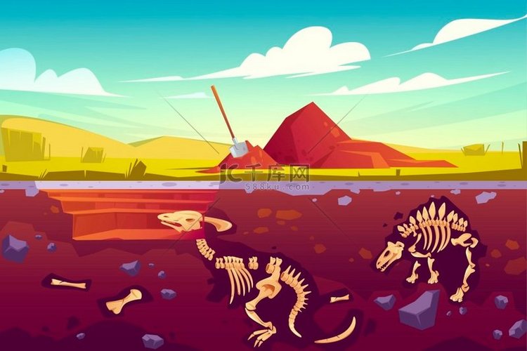 恐龙化石发掘、古生物学和考古学