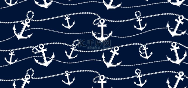 麻绳船锚无限循环绳子背景